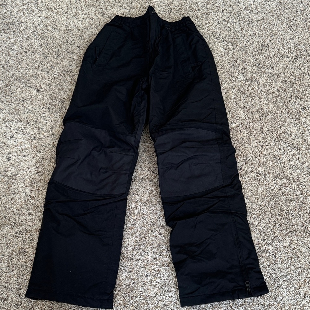 Lands' End Kids Black Waterproof Squall Snow Pants